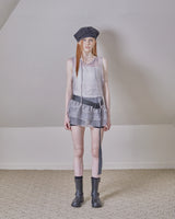 glitter sheer unbalance layered op