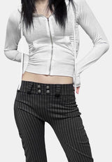 Culotte hood zip-up