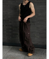 [Unisex] Dart cargo wide pants(2color)