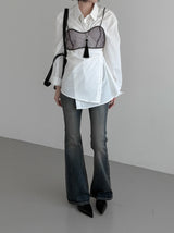 Robelli Two-Way Wrap Cotton Shirt