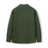 ルーズフィットオープンカラーリネンシャツ [Khaki]