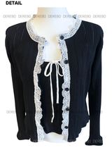 Lily Lace Sleeveless Cardigan Two-Piece Set