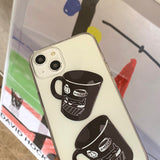 ブラックモーニングフォーンケース