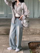 Daily Square Leather Belt (4color)