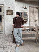 Nover Back Patch Fleece Sweat Pants