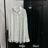 [S/S] Mood see through wrinkle shirts(2color)
