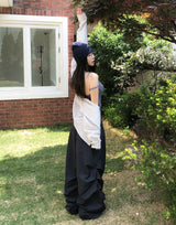 Earf Wave Shirred Nylon Pants
