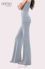 アンナ レース カーディガン トレーニング スリーピース セット (Sleeveless cardigan, pants)