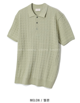 nade Cool Cable Collar Short Pant Knit