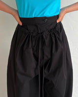 Double layer Shirring pants