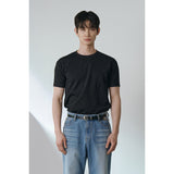 [Muscle fit] クールカーブハーフTシャツ(ブラック)