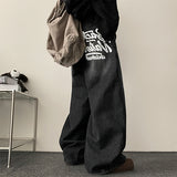 Nenti Bag Printed Washing Wide Denim Pants