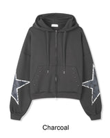 ルビッドクラックスターフードジップアップ