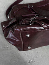 Motor Leather Shoulder Bag