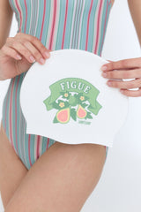 [Milky Stripes_green fig] ワンピース スイムウェア