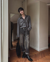 Baski Teen Washed セミバンディングデニムパンツ