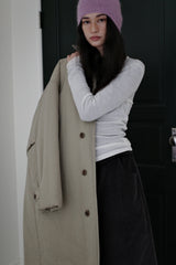 Corduroy maxi skirt, Charcoal