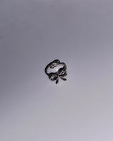 [YENA] Silver vintage ribbon ring