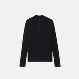 ロンマッスルフィットジップアップニット