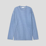 ASCLO ピーナッツミニボーダーリブTシャツ (4color)