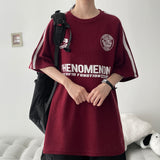 Menot Track Boxy Fit Knit Short Sleeve T-shirt (4 colors) H&L