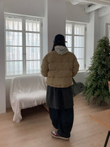 25FW★ [BAONHAUS] シュージストリングパディングジャンパー