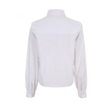 Round collar pintuck blouse 002