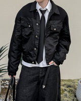 Duron Nylon Knit Trucker Jacket