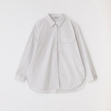 Essential pocket slit shirt  Light gray