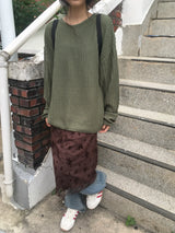 Round-Neck Loose-Fit Knit