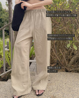 【MADE】Linen banding pants