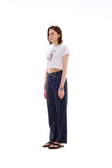 RABBIT CAT CROP T-SHIRT
