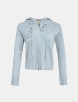 Soft Cable Hoodie Zip-Up
