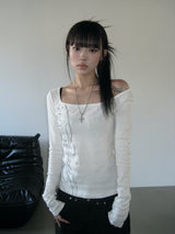 SALIX LETTERING SLIM T (White)