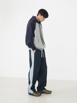 Piping mix-color nylon pants 3color