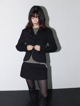 クラシックパッデドミニスカート (BLACK)