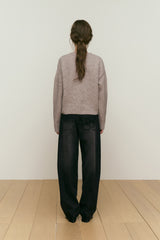 COLLECTION ROUND NECK KNIT [OAT MEAL]