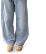 Jeff Big Pocket Washed Curved Jeans
