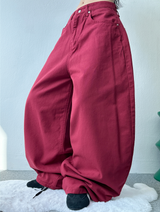 COTTON BASIC BALLOON PANTS❤🤍🤎🖤💚 - 5 COLORS