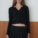 Basic Easywear Button Cardigan_Black