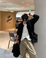 クレートミルドラウンドボタンカーディガン