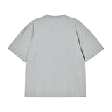 25FW DOUBLE LAYER LOGO WIDE SHORT SLEEVE T-SHIRT MELANGE