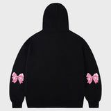 [UNISEX]エルボーリボンフーディージップアップ