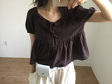 Ray Frill Blouse (2color)