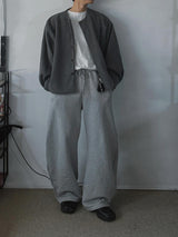 ASCLO D Ring Curve Sweat Pants (3color)