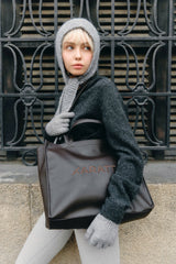 SHOPPING BAG | DARK BROWN