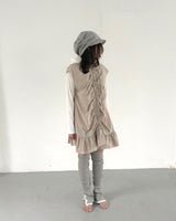 Diagonal Henley Hoodie