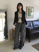 Heart Washed Cargo Pants