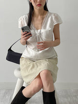 Tutti V-neck Layered Blouse