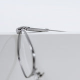 Knouun Square titanium glasses CODE. 102. A Dark Gray
